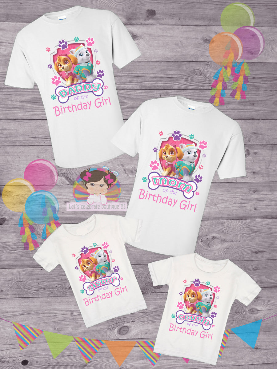 Paw patrol shirt girl best sale