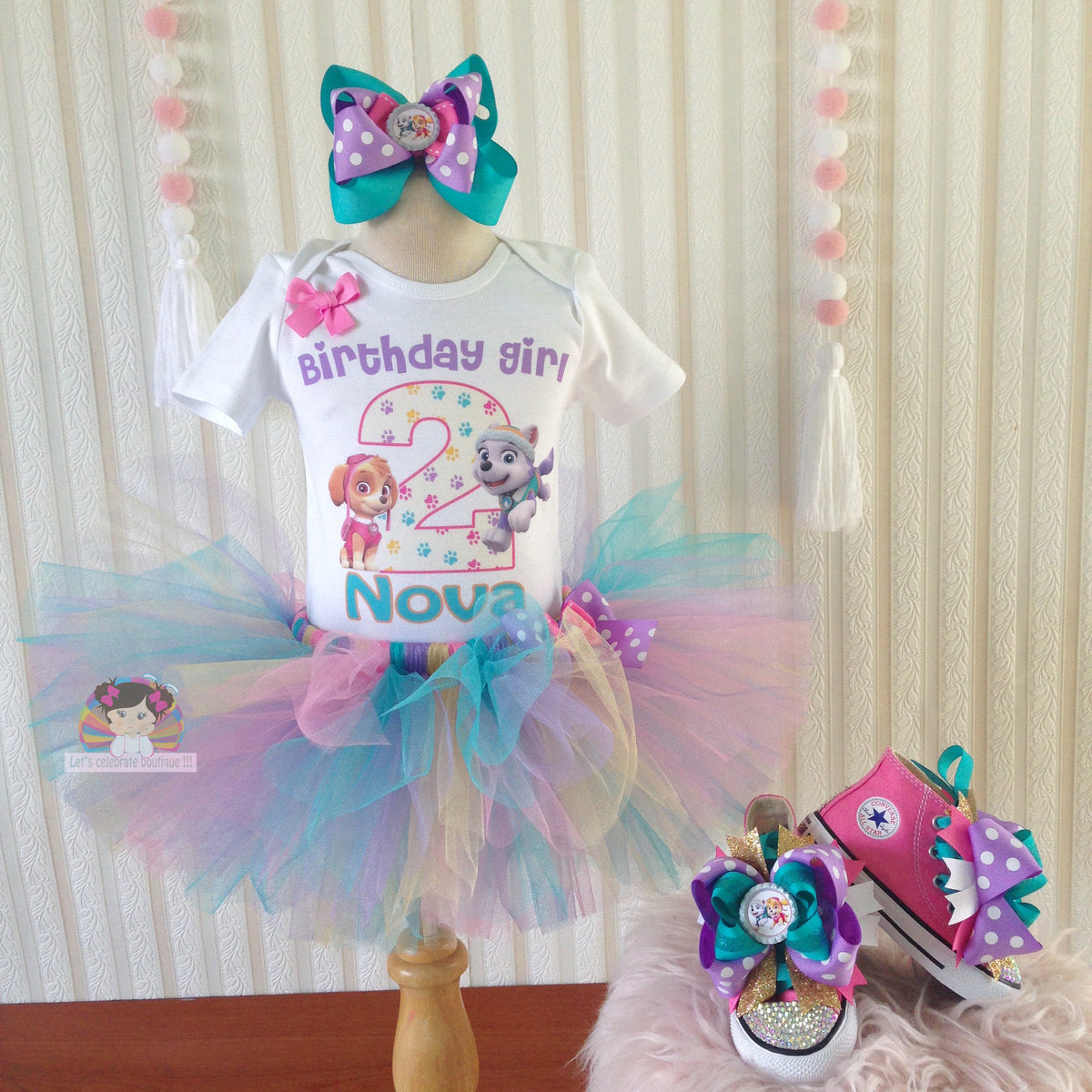 Paw Patrol Birthday Tutu Outfit Let s Celebrate Boutique