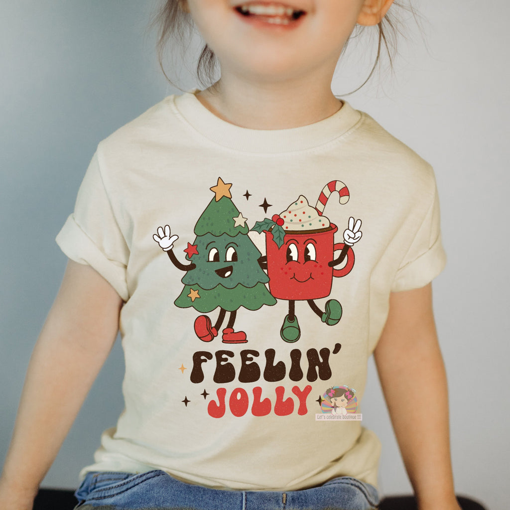 Feelin Jolly Kids Shirts, Holiday Shirt