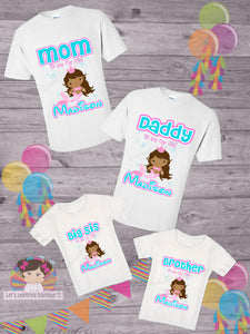 Pink Mermaid Birthday Family Bundle Shirts