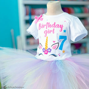 Unicorn birthday outfit Let’s Celebrate Boutique