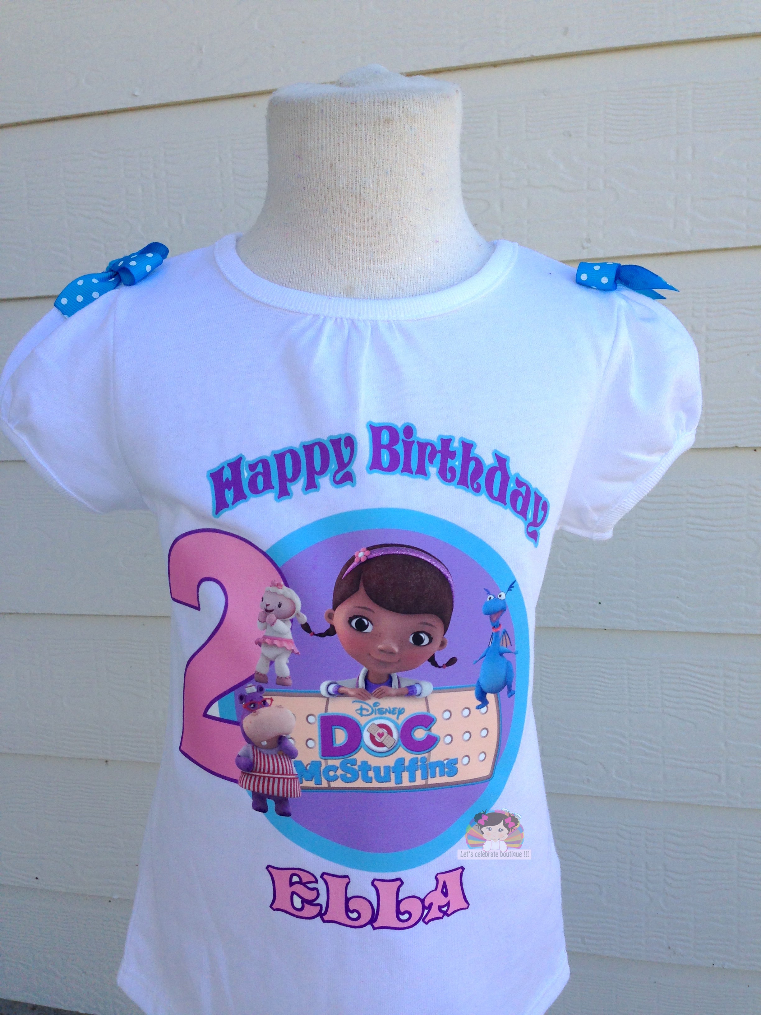 Doc Mcstuffins Birthday Shirt- Personalized Shirt
