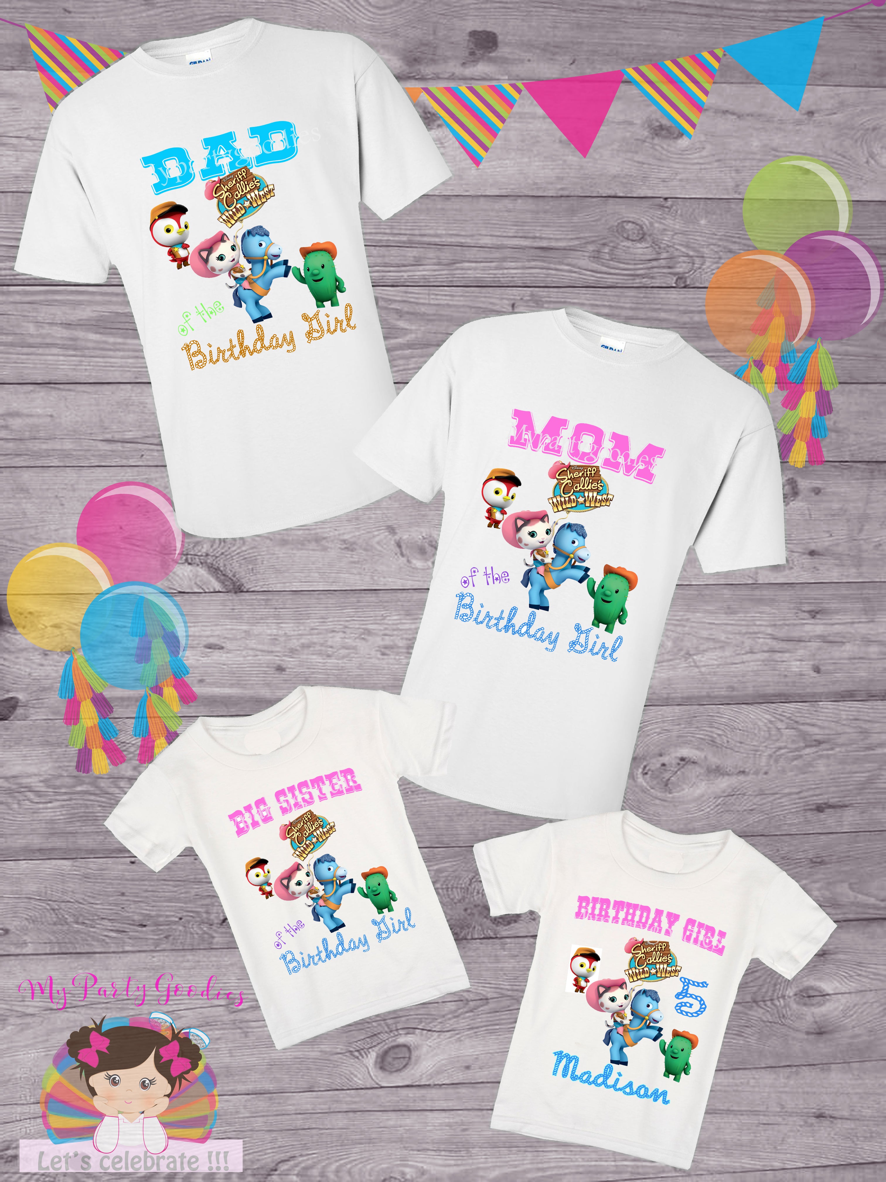 Family Birthday Shirt-Sheriff Callie Family shirts