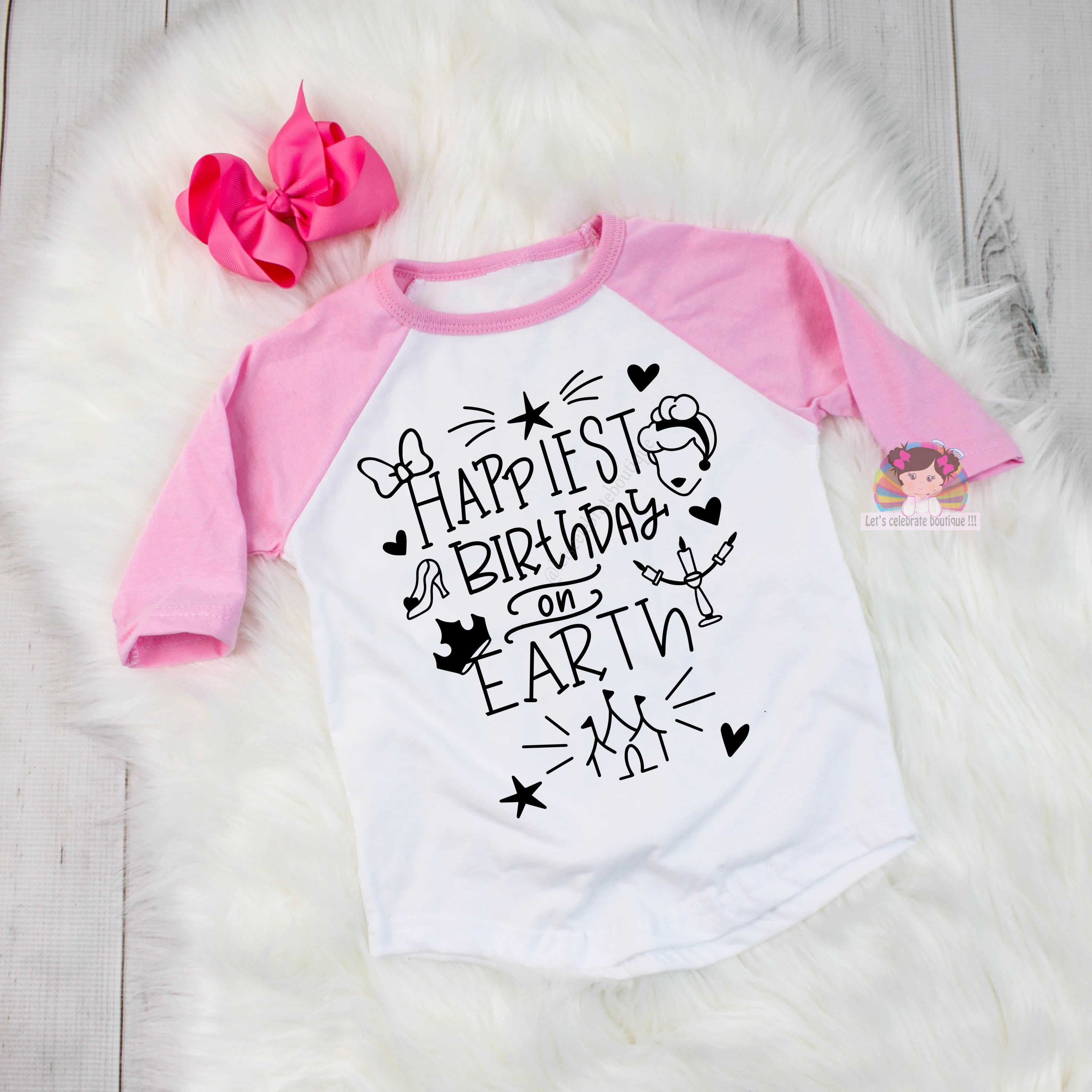 Happiest Birthday on Earth Girl Shirt