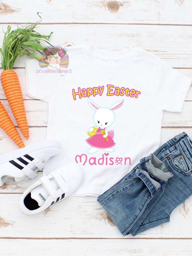 Personalized Easter Shirt For Girls