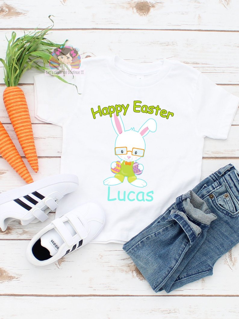 Boy Easter Shirt  - Boy Bunny Shirt