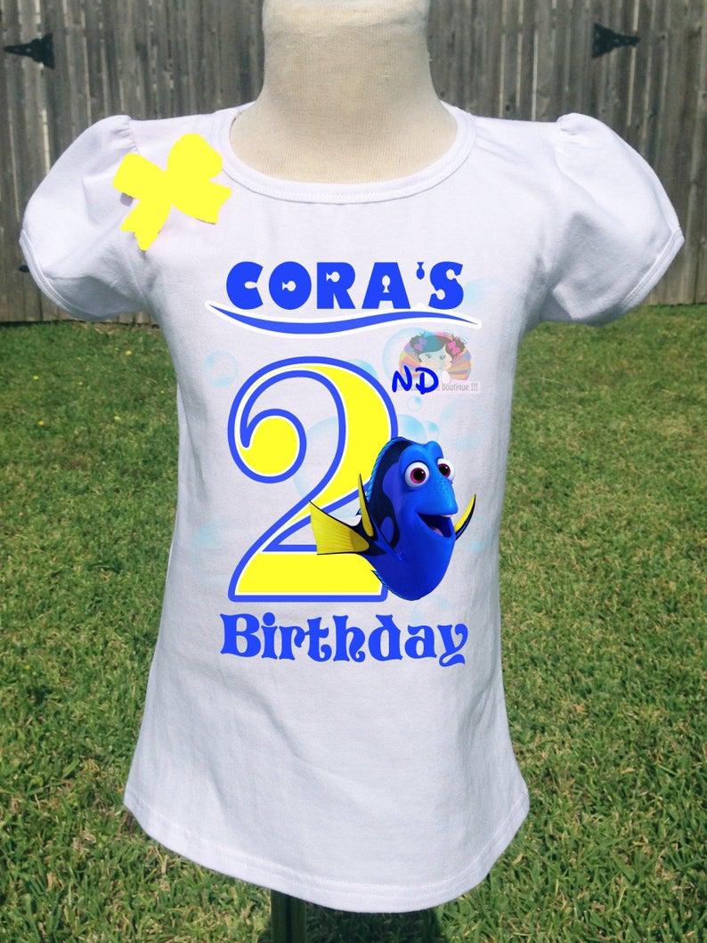 Finding Dory Birthday Girl Shirt-Birthday Custom Shirt
