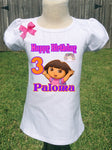 Dora the explorer birthday shirt-Custom shirt