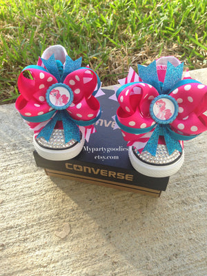 Pink pony hair bow,Pinkie Pie shoes toppers, Pinkie Pie bow, Pinkie Pie Hair Bow.