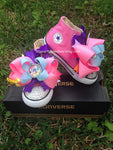 Pony shoes, Pink pony, Rainbow bling shoes, pony party, sparkle pony.