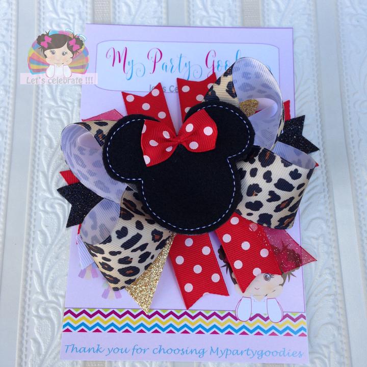 Leopard Mrs. Mouse Hair Bow