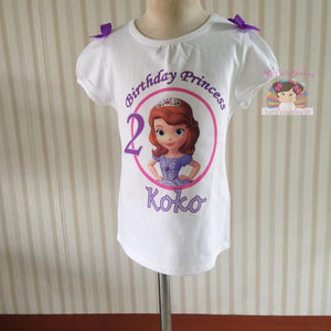 Sofia the First Birthday Shirt,Birthday shirt, Princess Sofia Shirt, Disney Princess shirt