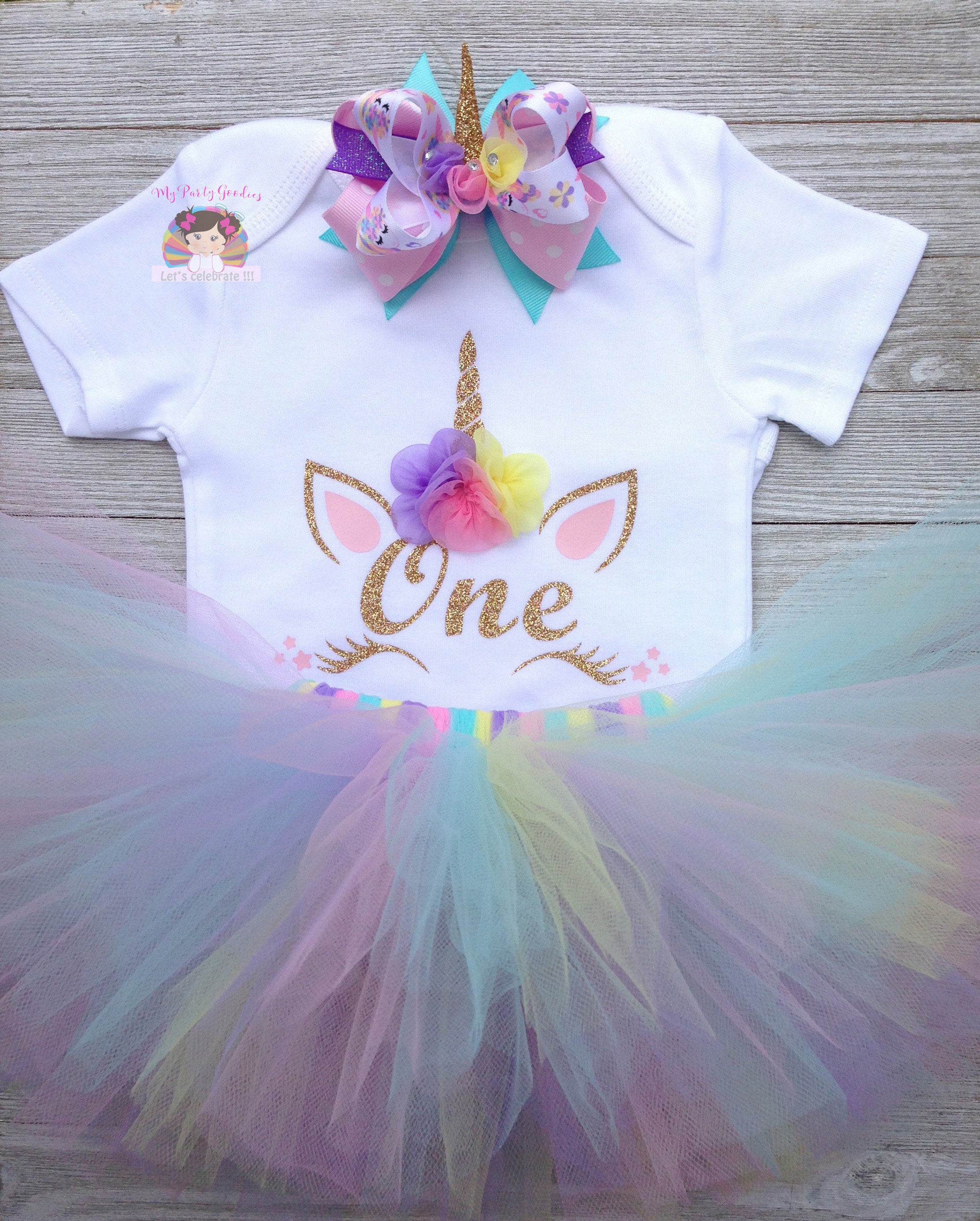 Unicorn First Birthday Tutu