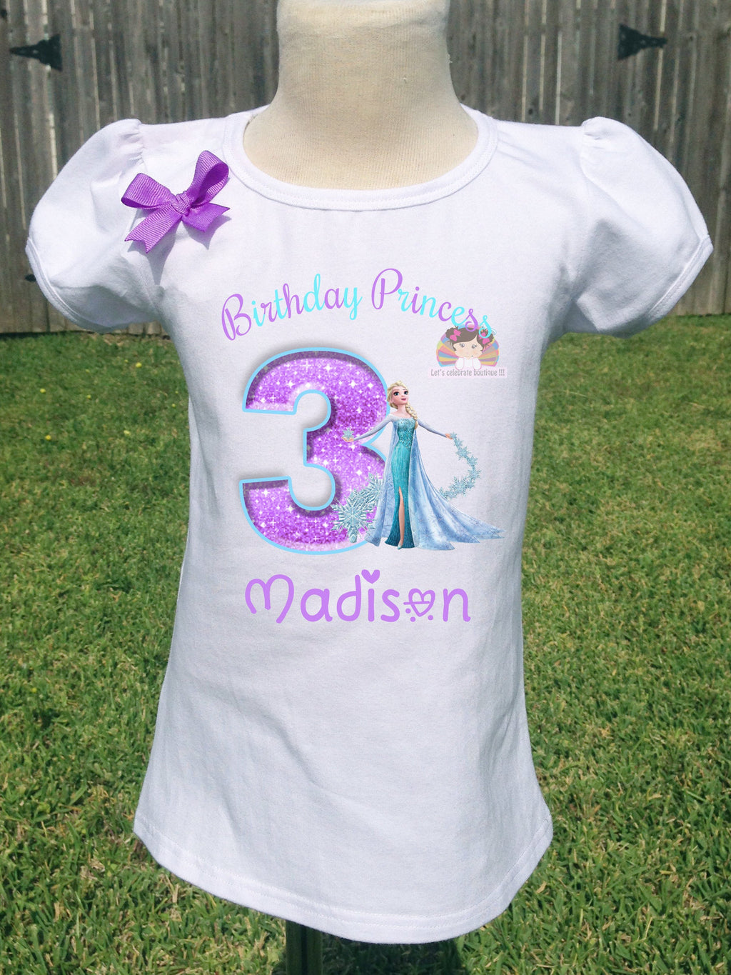 Elsa Birthday Shirt - Personalized Frozen Birthday Shirt