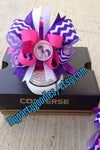 Purple pony custom shoes,Purple and hot pink bling shoes,bling converse shoes, Pony shoes, bling bling shoes.