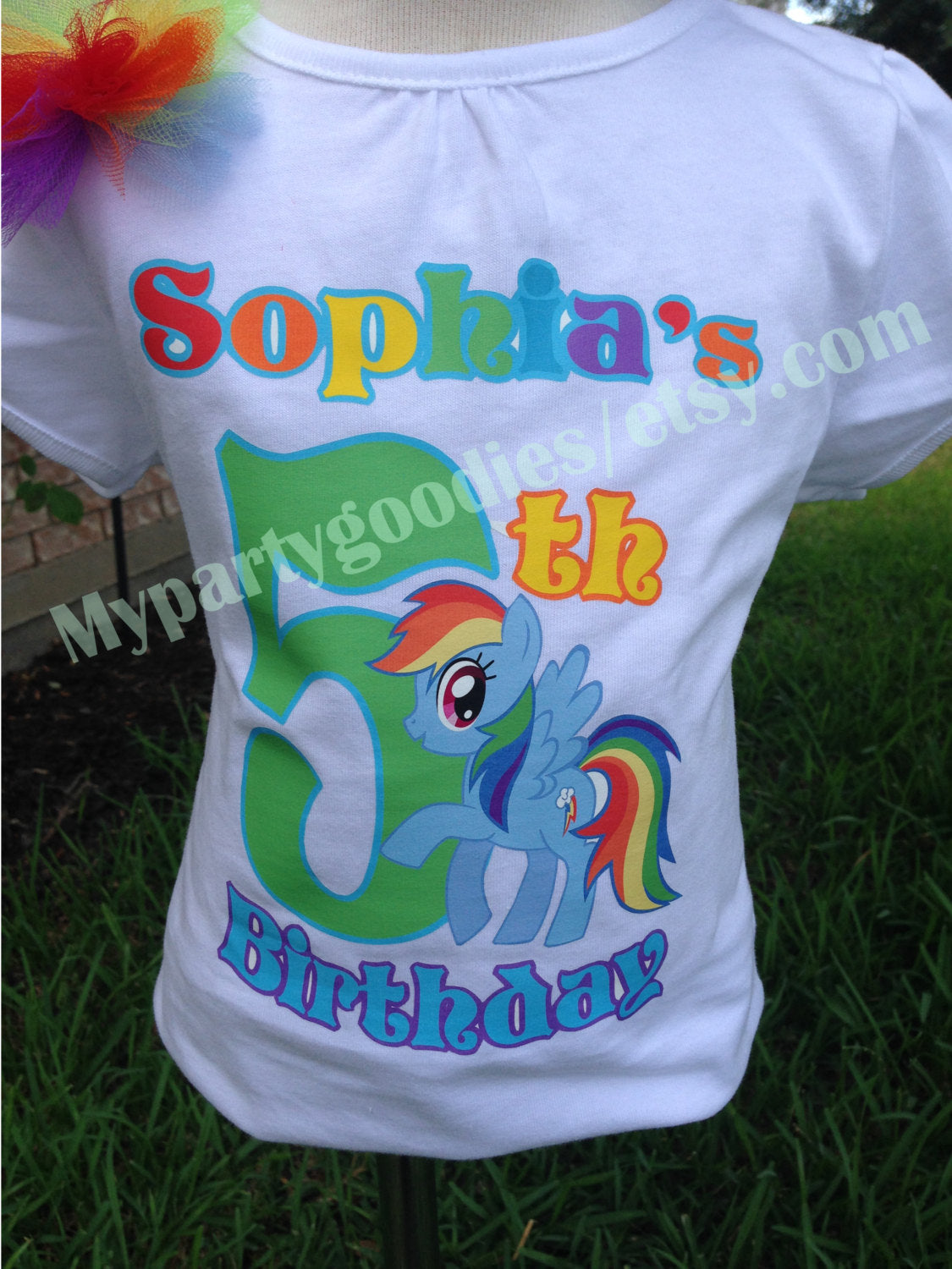 Pony Birthday shirt,Pony rainbow shirt, Rainbow shirt,little pony shirt,Rainbow tutu, Rainbow