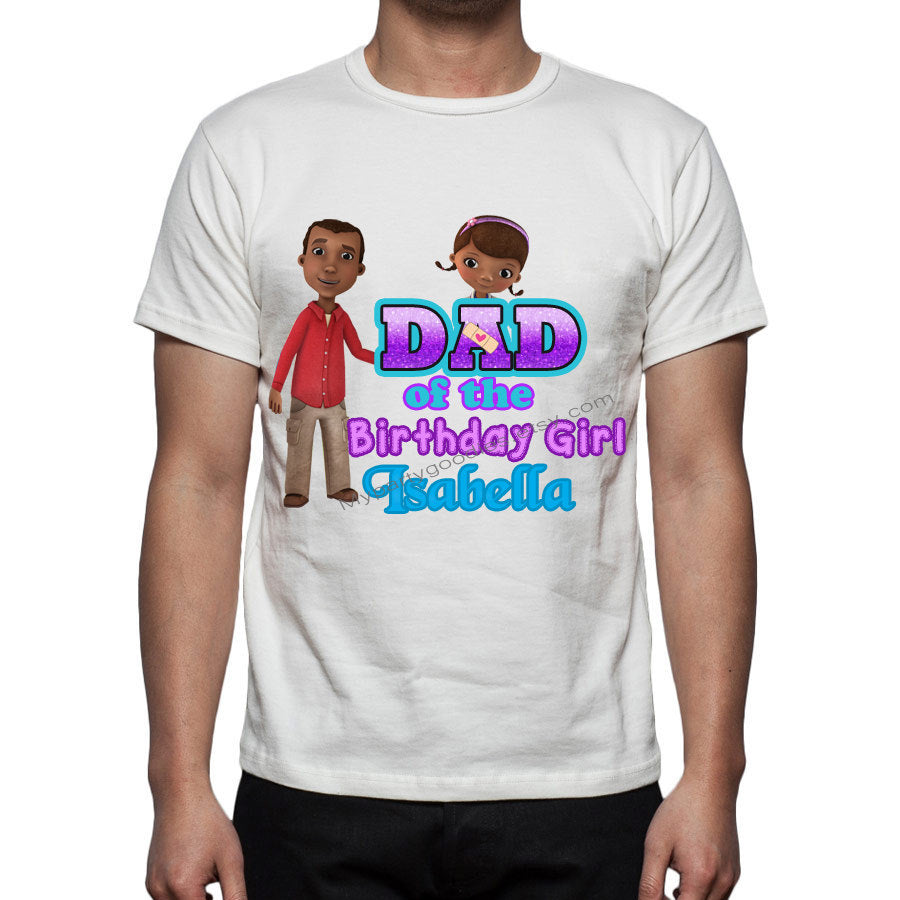 Matching Birthday Shirt,Dad Birthday shirt, Doc Mcstuffins  dad shirt, Daddy birthday shirts.