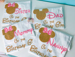 Matching Family Shirts, Mrs. Mouse family Shirts,Minnie mouse Birthday  Shirts