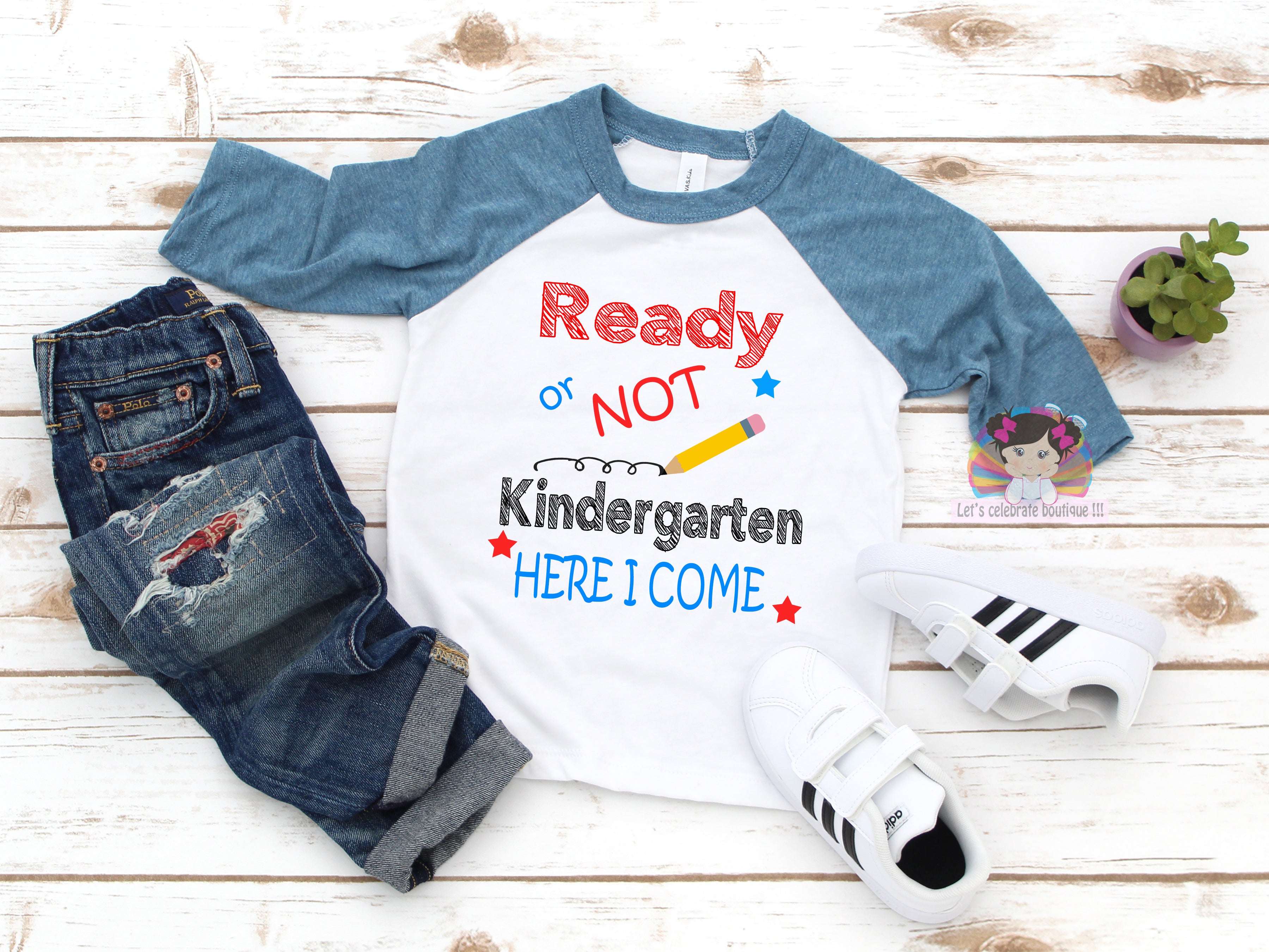Kindergarten Here I Come Shirt, Back to School shirt