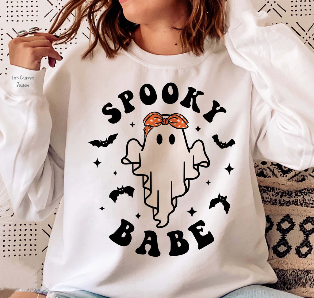 Spooky Babe Sweatshirt, Women Sweatshirt