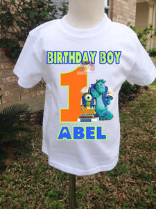 Monsters Inc Birthday Boy Shirt